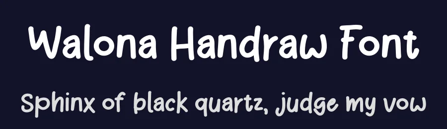 Walona Handraw Font by idealeksis — Display Font — thumbnail 2