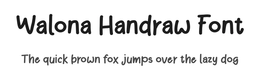 Walona Handraw Font by idealeksis — Display Font
