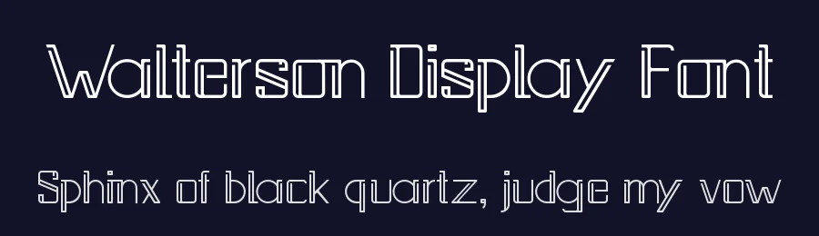 Walterson Display Font by fontkong — Display Font — thumbnail 2