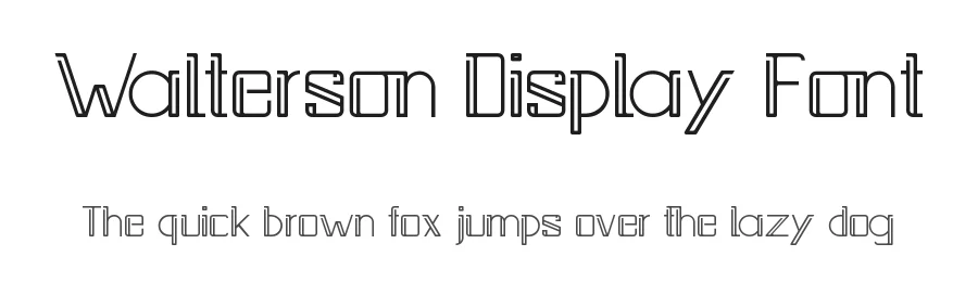 Walterson Display Font by fontkong — Display Font