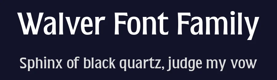 Walver Font Family by Waftype — Display Font — thumbnail 2