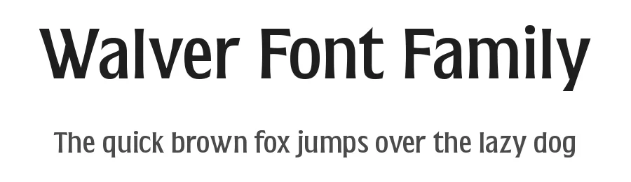 Walver Font Family by Waftype — Display Font