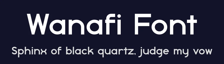 Wanafi Font by HipFonts — Sans Serif Font — thumbnail 2