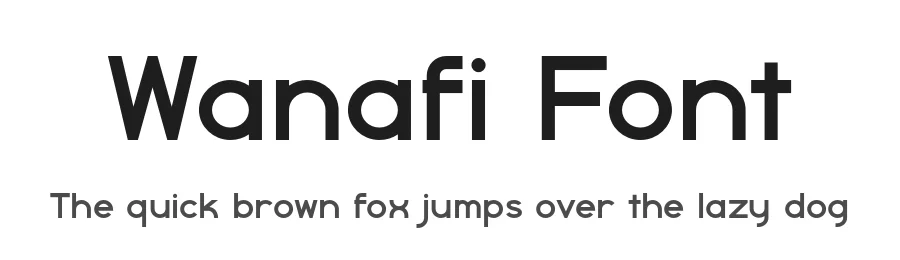 Wanafi Font by HipFonts — Sans Serif Font