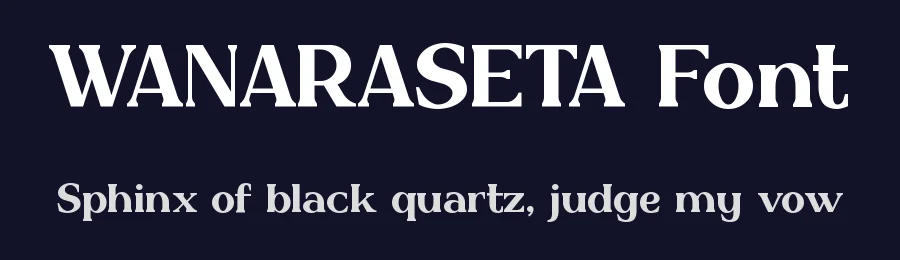 WANARASETA Font by Aivos Dreams — Serif Font — thumbnail 2