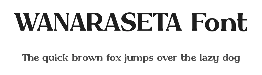 WANARASETA Font by Aivos Dreams — Serif Font