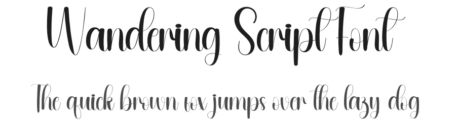 Wandering Script Font by andikastudio — Script Handwritten Font