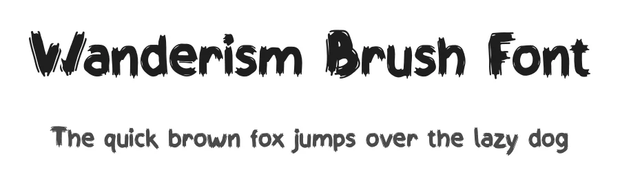 Wanderism Brush Font by jetsmax β Script Handwritten Font