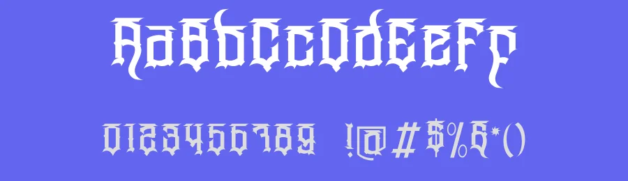 Wangor Asfrac Blackletter Font by Dhabee — Blackletter Font — thumbnail 3