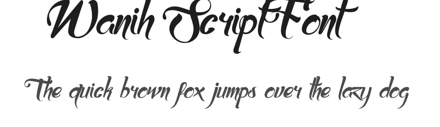 Wanih Script Font by Typeface — Script Handwritten Font