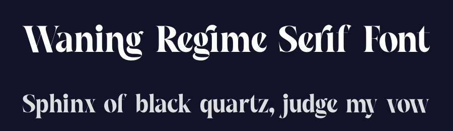 Waning Regime Serif Font by timelesstype.co — Serif Font — thumbnail 2