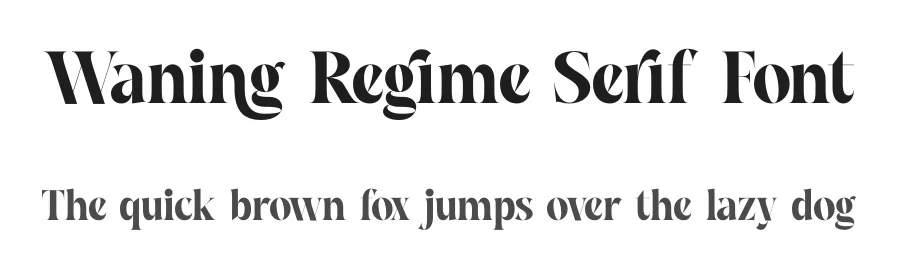 Waning Regime Serif Font by timelesstype.co — Serif Font