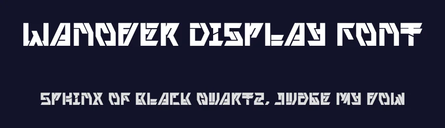 Wanover Display Font by Dhabee — Display Font — thumbnail 2