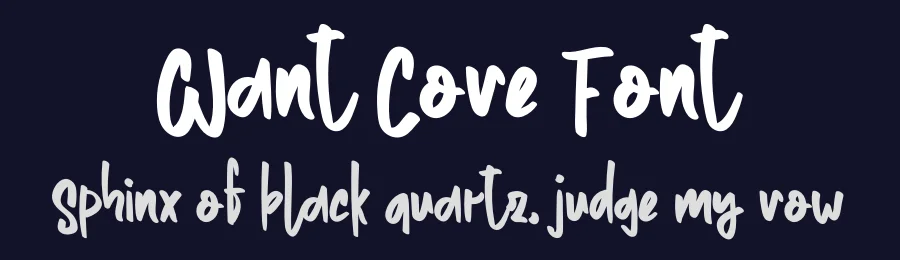 Want Cove Font by levincreative — Script Handwritten Font — thumbnail 2