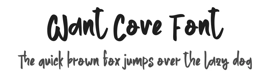 Want Cove Font by levincreative โ Script Handwritten Font