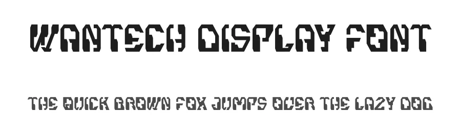 Wantech Display Font by Dhabee — Display Font