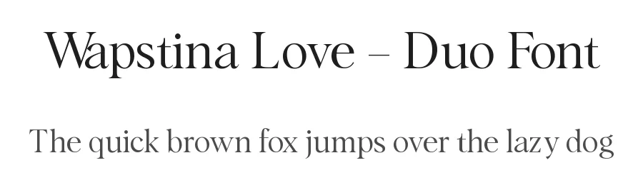 Wapstina Love – Duo Font by vikers — Script Handwritten Font