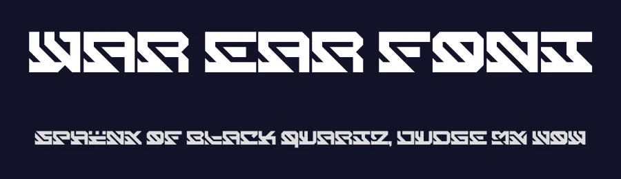 War Ear Font by Maiko Hatta — Decorative Font — thumbnail 2