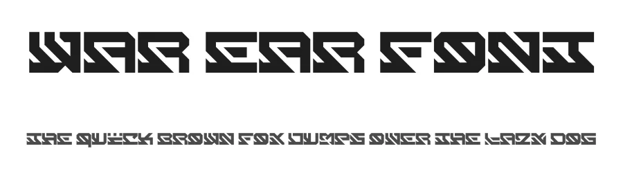 War Ear Font by Maiko Hatta — Decorative Font