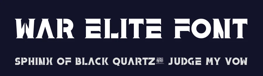 War Elite Font by LJ-Design Studios — Slab Serif Font — thumbnail 2