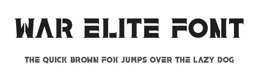 War Elite Font by LJ-Design Studios — Slab Serif Font