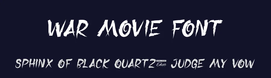 War Movie Font by edricstudio — Display Font — thumbnail 2