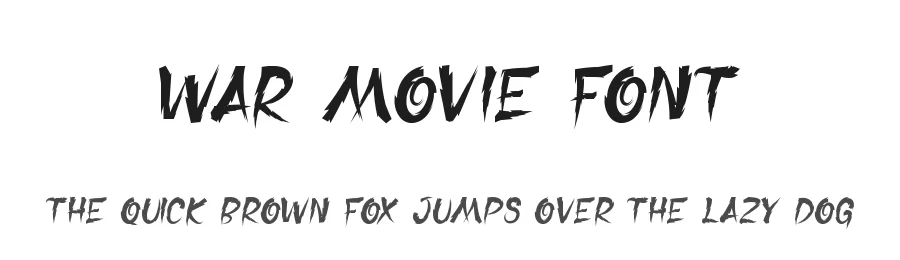 War Movie Font by edricstudio — Display Font