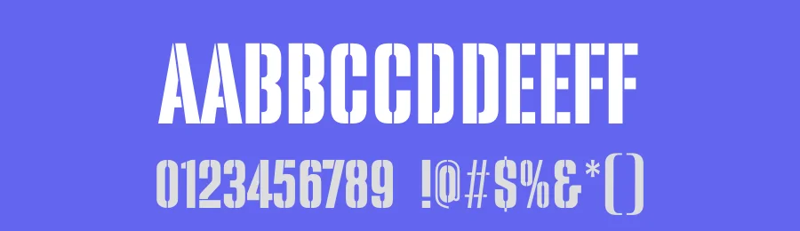 Warband Stencil Font by Sronstudio — Sans Serif Font — thumbnail 3