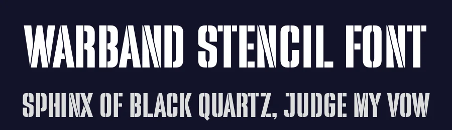 Warband Stencil Font by Sronstudio — Sans Serif Font — thumbnail 2