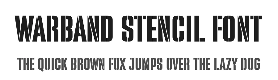 Warband Stencil Font by Sronstudio — Sans Serif Font