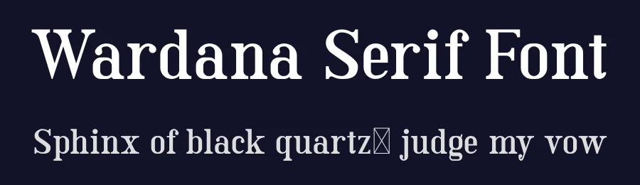 Wardana Serif Font by AmruID — Serif Font — thumbnail 2