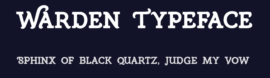 Warden Typeface by Typeface — Display Font — thumbnail 2