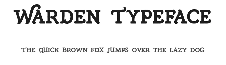 Warden Typeface by Typeface — Display Font