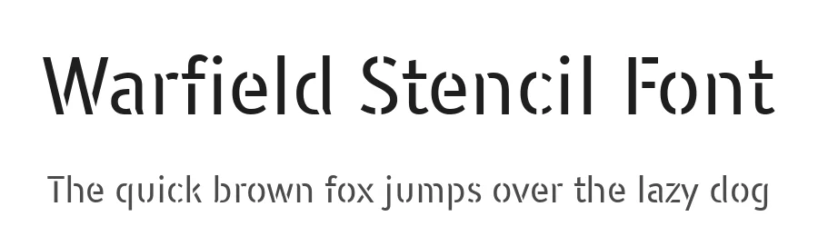 Warfield Stencil Font by defharo — Display Font