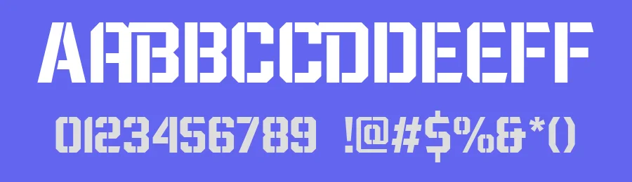 Wargate Display Font by Arterfak — Display Font — thumbnail 3