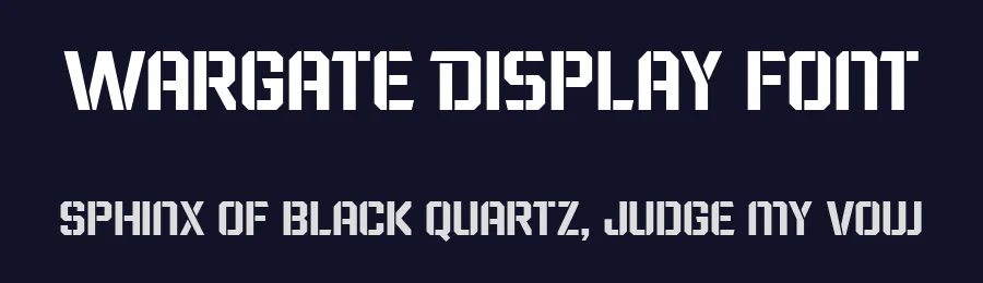 Wargate Display Font by Arterfak — Display Font — thumbnail 2