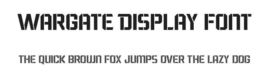 Wargate Display Font by Arterfak — Display Font