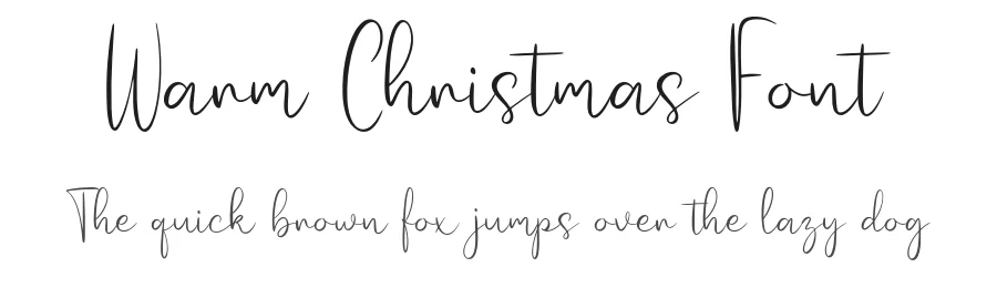 Warm Christmas Font by Forberas Foundry — Script Handwritten Font