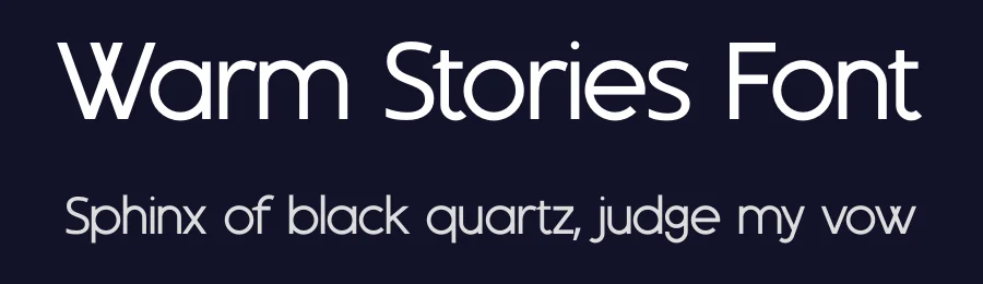 Warm Stories Font by Silver Stag — Sans Serif Font — thumbnail 2