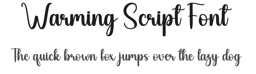 Warming Script Font by andikastudio — Script Handwritten Font