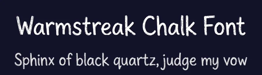 Warmstreak Chalk Font by letterhanna — Decorative Font — thumbnail 2