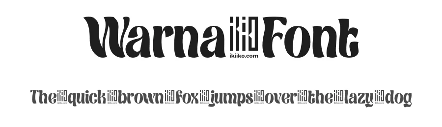 Warna Font by ikiiko type — Display Font