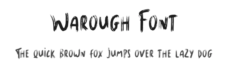 Warough Font by Dhabee — Script Handwritten Font