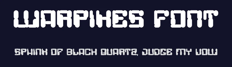 Warpixes Font by Dhabee — Display Font — thumbnail 2