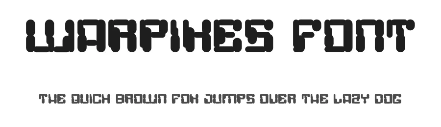 Warpixes Font by Dhabee — Display Font
