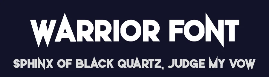 Warrior Font by hayoyuka8 — Sans Serif Font — thumbnail 2