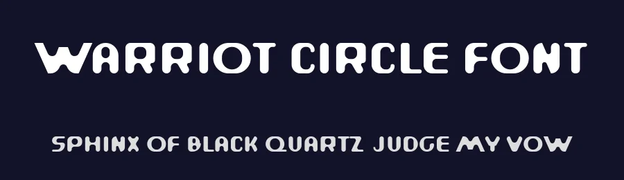 Warriot Circle Font by ffeeaarr — Decorative Font — thumbnail 2