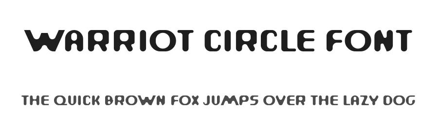 Warriot Circle Font by ffeeaarr — Decorative Font