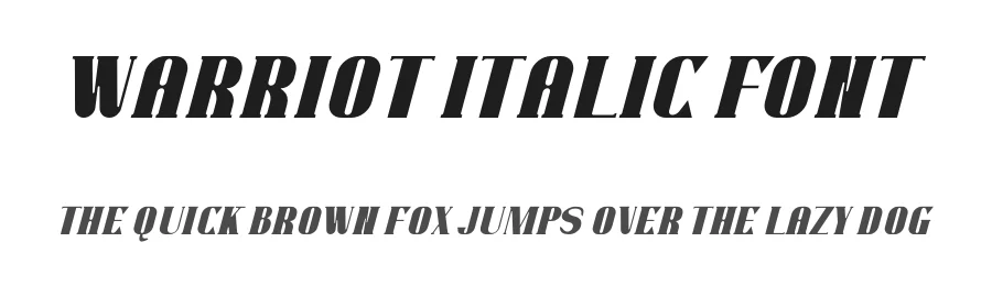 Warriot Italic Font by ffeeaarr — Decorative Font