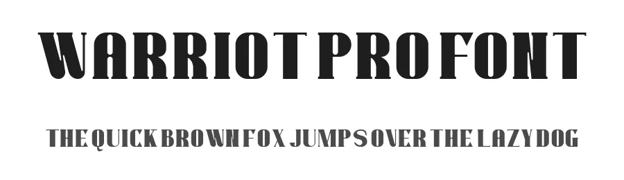 Warriot Pro Font by ffeeaarr — Serif Font